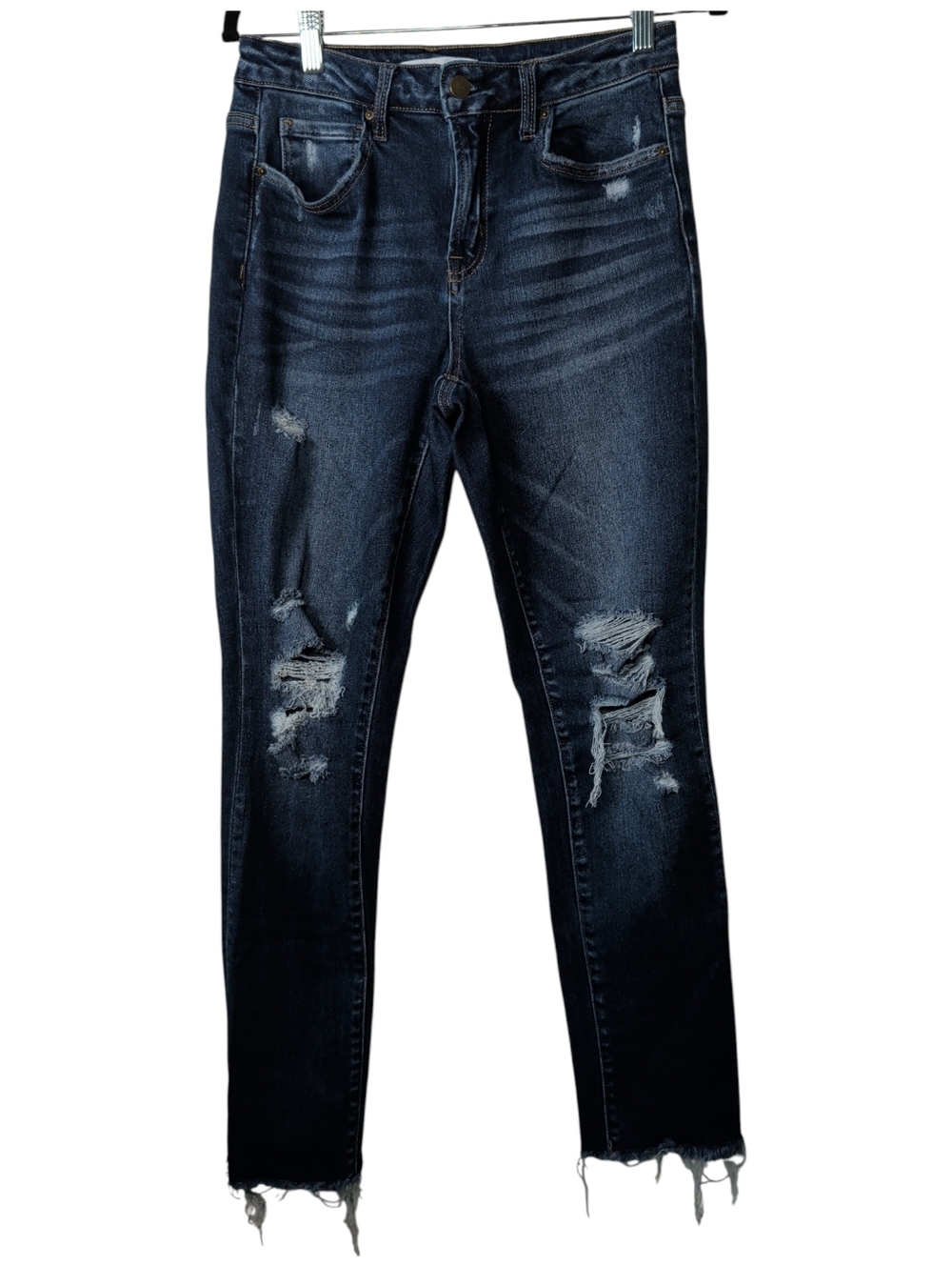 Mica Dark Wash Distressed Women’s Jeans - Classic Fit